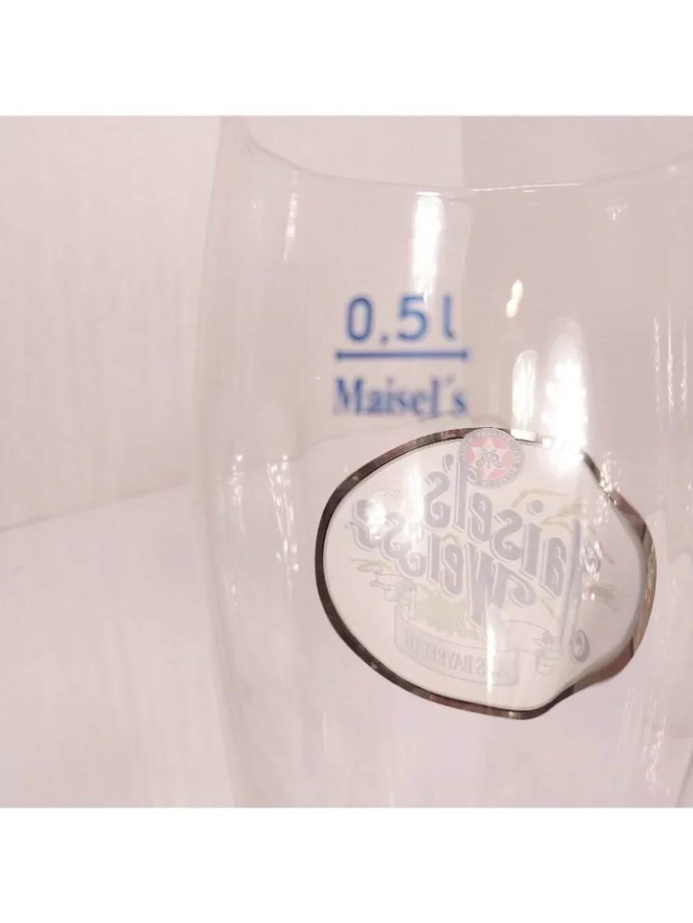 Maisel's Weisse Aus Bayreuth German Beer Glass 0.5L, 9.5